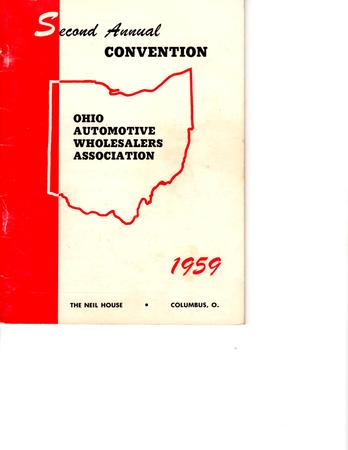 OAWA 2nd Annual Convention Membership Book 1959
